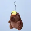 Celebridad de internet lindo capibara capibara colgante peluche juguete muñeca bolsa colgante llavero Muñeca Muñeca