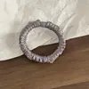 Goma para el cabello de alta gama estilo coreano, de satén de cristal, color sólido, versátil y elegante para peinados de moño o cola de caballo