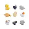 Una colección de adorables figuritas de animales en miniatura para crear paisajes en miniatura, perfectas para decoraciones de casa de muñecas DIY, adornos para coche y expositores de escritorio