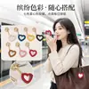 Espejo de Maquillaje Portátil con Forma de Corazón de Cuero Llavero Espejo Mini Colgante para Bolso Multicolor Venta al por Mayor de Fábrica en Stock