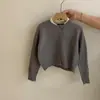 Colección Nueva Otoño 2026 Estilo Coreano para Niñas: Conjunto de Dos Piezas de Suéter Cardigan de Punto Relajado y Culottes Estilo Coreano Talla Mediana a Grande