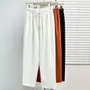 Primavera Verão 2026 Tamanho Plus Novo Estilo Emagrecedor Casual Calças Harem Femininas 200 Irmã Gorda Traje Casual Calças Cropped 9912
