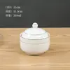 Panela de Cerâmica para Ensopado com Tampa para Uso Doméstico, Adequada para Cozinhar em Banho-Maria Ninho de Pássaro e Ovos, Pequena Panela de Ensopado Estilo Shaxian