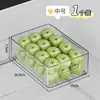 Caixa Organizadora de Armazenamento para Geladeira, Caixa de Conservação de Ovos, Cesta de Separação de Frutas e Vegetais Específica para Freezer, Ferramenta Mágica de Armazenamento