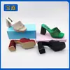 Moda transfronteriza verano nuevo estilo chica caliente sandalias de plataforma de alta gama impermeables plataforma tacón ultraligero zapatillas de exterior Europa y Estados Unidos