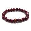 Pulseira de Contas de Madeira, Pulseira Elástica Estilo Étnico Vintage, Unissex, Várias Cores Disponíveis, Contas de Madeira Transfronteiriças Mais Vendidas