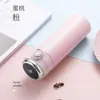 Taza inteligente creativa para medir temperatura, taza de vacío de acero inoxidable, taza casual para estudiantes, tapa de rebote, taza de guisante, logotipo personalizado