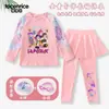Conjunto de Bikini Kpop Demon Hunter para Niñas: Traje de Baño de Manga Larga y Pantalón Largo con Protección Solar para Niñas, Atuendo para Aguas Termales y Playa