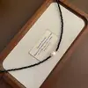 Estilo Bohemio Transfronterizo Europeo y Americano Gama Alta 2026 Más Vendido Colgante de Perla de Imitación Collar de Cuentas de Piedra Natural Negra