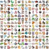 200 Pegatinas de Animales Tamaño Pequeño Dibujos Animados Graffiti Manualidades DIY Funda de Teléfono Cuaderno Taza de Café Pegatinas Impermeables