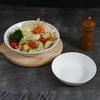 Tigela Redonda Rasa Imitação Porcelana Melamina Tigela Rasa Simples Prato Fundo para Comida Tigela de Macarrão para Hotel Comercial Forma Personalizada Popular Tigela de Salada Estilo Japonês