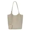 Bolso Tote Tejido Retro para Mujer 2026 Otoño Nueva Llegada Gran Capacidad para Viajes Diarios Bolso de Hombro Único Tipo Cubo Sensación de Alta Gama Bolso de Hombro