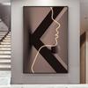 Lujo Ligero Pintura de Luz Entrada Sala de Estar Pintura Decorativa Tira de Luces LED Pintura Pasillo Colgante Pintura Artística Lujo Ligero Murales de Pasillo