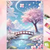 Loja transfronteiriça pintura de diamante paisagem e animais adesivos de diamante feitos à mão fábrica dropshipping decoração de diamante DIY incrustada