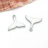 1 Colgante de Cola de Sirena con Gota de Aceite Colorida Esmaltado Doble Cara Electroplateado al Vacío de Acero Inoxidable Colgante Accesorios para Joyería DIY