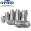 Fole de aço inoxidável para automóvel, conexão de metal macio, malha macia, absorção de choque, seção macia trançada, fole de mangueira de metal