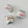 Nueva Bolsa para Auriculares de Tienda Pequeña de PU Brillante Impermeable Cubierta Protectora para Auriculares Bluetooth Billetera Portátil para Monedas Bolsa de Cosméticos para Salir
