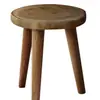 Taburete Creativo de Madera Maciza con Forma de Flor Mueble Taburete Sencillo de Tronco de Madera Taburete Pequeño Macetero para Balcón Banco de Mesita de Noche para Flores