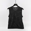 Colete de Malha Masculino Verão Seda Gelada Secagem Rápida Colete Masculino Corrida Fitness Colete Esportivo Camiseta sem Mangas Camada Base