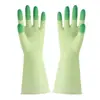 Luvas de Borracha Domésticas Impermeáveis para Lavar Louça Limpeza de Cozinha Luvas Espessas Duráveis para Esfregar Tigelas Detergente para Roupa Luvas Domésticas de Látex