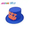Palo de sombrero alto fluorescente tarjeta de Año Nuevo fluorescente sombrero de plástico PVC fiesta de Año Nuevo logo de impresión personalizada Directo de Fábrica