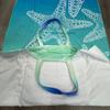 Toalha de Praia e Bolsa de Ombro 2 em 1 Personalizada, Bolsa de Ombro de Praia Multifuncional Dobrável com Toalha Estampada que Absorve Água