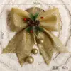 Venta al por mayor de fábrica Accesorios de Navidad Adornos forma tridimensional Adornos de pared Lazo Colgantes de árbol de Navidad Suministros de decoración