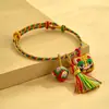 Festival do Barco Dragão corda colorida tecida à mão corda vermelha pulseira infantil para bebê zongzi sachê de tigre corda de mão presente atacado