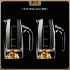Venta al por mayor de fábrica dispensador de vino creativo de lámina de oro Jinshan de vidrio de cristal para el hogar de alta calidad turquesa con escala dispositivo medidor de vino