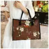 Bolsa de Tote de Lona de Gran Capacidad con Estampado de Pintura al Óleo Retro, Bolso de Mano para Mamá de Commuter Moderno y Sencillo, Bolso de Mano para el Trabajo, Bolso de Hombro