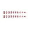 Esmalte de Unha Cor Sólida Fada Autocolante Rápido, Esmalte Usável Clareador Cor de Carne, Rosa Nude Conjunto de 24 Peças, Esmalte de Unha Manicure Simples