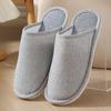 Pantuflas de Algodón Pantuflas de Invierno para Hombre Hogar Interior Antideslizantes Hogar Doméstico Zapatos de Tela para Mujer Zapatos de Luna Primavera y Otoño para Invitados