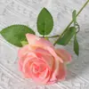 Rosas de Terciopelo Sintético Cuidadosamente Seleccionadas para San Valentín Decoración de Boda para el Hogar Pared de Flores Tacto Flores Sintéticas Flores Artificiales Falsas