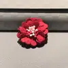 Estilo miu outono e inverno Birkenstock camurça florzinha borla fivela de cadarço decoração de alta classe Meilade sapatos casuais pingente de flor para sapato