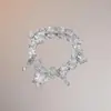 Pulsera de Mariposa con Cuentas Dulce y Versátil, Pequeño Artículo de Yiwu, Regalo para Novia, Alto Valor Estético, Pulsera de Amistad de Nuevo Estilo