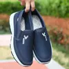 Zapatos de Malla de Verano Transfronterizos para Hombre sin Cordones Suela Suave Cómodos Zapatos de Papá Transpirables Ligeros Moda para Adultos Mayores Zapatos Casuales