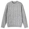 Roupas Masculinas ACU Marca Tendência Estilo Americano Suéter Liso de Gola Redonda para Homens, Novo Produto Outono/Inverno 2026, Malha Simples Casual Versátil