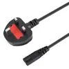 Cable de alimentación de 8 caracteres transfronterizo, Cable de cola de 8 caracteres estándar nacional, Enchufe estándar americano, estándar nacional, estándar europeo, estándar británico, Cable de alimentación de cola de 8 caracteres