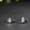 Anillo de jade malayo oro incrustado jade circón diseño creativo de nicho estilo ins anillo de moda versátil Múltiples Venta al por mayor