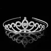 Diadema de Corona de Princesa con Diamantes de Imitación Coreanos Accesorios para el Cabello de Aleación Diadema para Niños con Forma de Corazón Accesorios de Cumpleaños Diadema