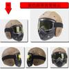 Equipo para Motociclista Gafas Retro con Máscara Facial Gafas para Carreras de Motocicletas Todoterreno Gafas para Montar Gafas para Casco Fresco