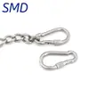 Cadena de Gancho de Seguro para Silla Colgante Hebilla de Montañismo Cadena de Acero Inoxidable 304 Cadena Retorcida para Columpio Saco de Arena Hamaca Interior Exterior