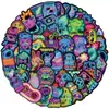 50 Folhas Adesivos Cartoon de Videogame Neon Decoração Diário DIY Capa de Celular Guitarra Novo Produto Transfronteiriço Adesivos de PVC