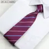 Gravata com zíper preguiçoso de 8 cm de largura, prática e fácil de puxar, para homens, negócios, casamento, noivo, padrinho, gravata de segurança
