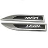 Adecuado para pegatinas laterales de metal de alta gama para automóviles Toyota, pegatinas para la carrocería del automóvil, pegatinas decorativas, logotipo del automóvil, modificación personalizada, guardabarros