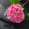 Ramo de una sola flor de hortensia artificial grande para decoración de escenas, decoración de bodas y hoteles, ramo de mano de hortensia, flores secas, flores artificiales