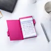 Caja de Tarjetas de Aleación de Aluminio al por Mayor con Bolígrafo, Desgarrable, Moderna, Conveniente y Creativa Cuaderno, Mini Cuaderno de Metal Multicolor