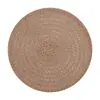 Porta-copos de Mesa Redondo em PP com Textura de Tecido, Base Resistente ao Calor para Panelas e Tigelas, Porta-copos Transfronteiriço, Base para Tigela, Tapete de Isolamento Térmico, Moderno e Simples