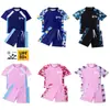 Traje de banho infantil de duas peças para meninos e meninas, conjunto de maiô de manga curta e shorts, traje de banho conservador de secagem rápida para surf