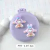 Peine Suave de Cojín de Aire de Dibujos Animados Lindo Peine Plegable para el Cabello con Espejo Todo en Uno Mini Portátil para Niñas Peine de Bolsa de Aire Peine Masajeador